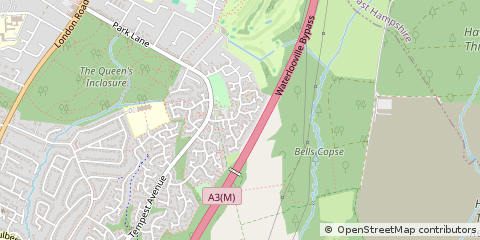 Map of Waterlooville, Hampshire