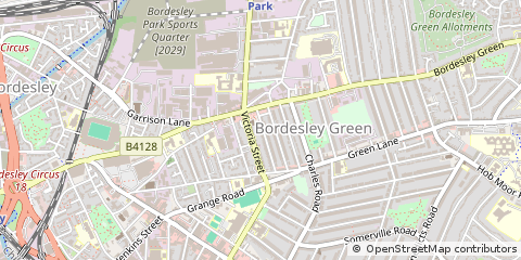 Map of Birmingham, West Midlands
