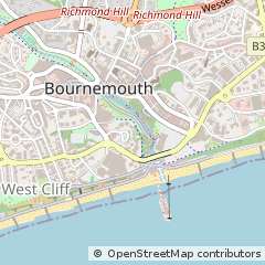 Map of Bournemouth, Dorset