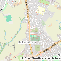 Map of Bradford, West Yorkshire