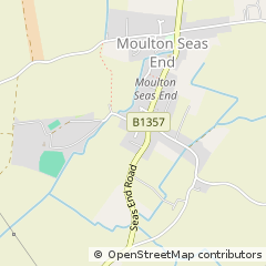 Map of Moulton Seas END, Lincolnshire
