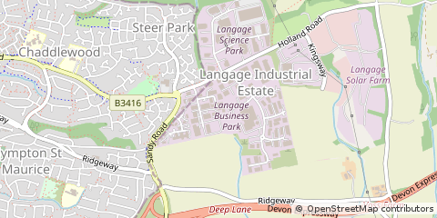 Map of Plymouth, Devon