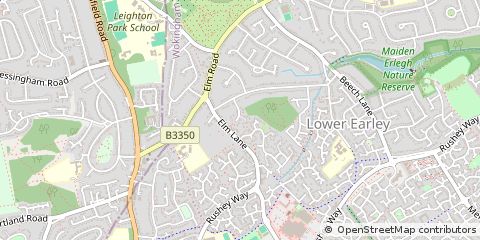 Map of Reading, Berkshire