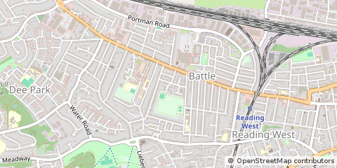 Map of Reading, Berkshire