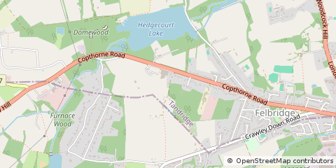 Map of East Grinstead, Surrey