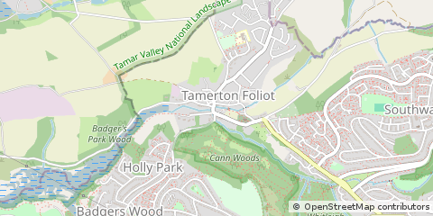 Map of Plymouth, Devon