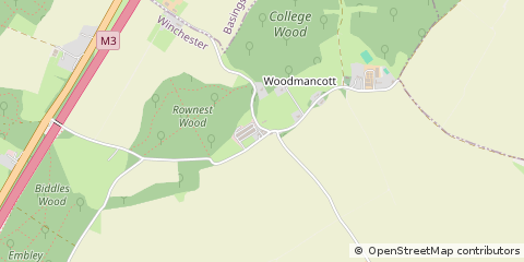 Map of Winchester, Hampshire