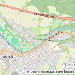 Map of Brundholme Road, Keswick Cumbria