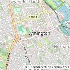 Map of Lymington, Hampshire