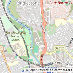 Map of Maidstone, Kent