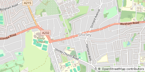 Map of Croydon