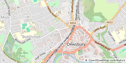 Map of Dewsbury