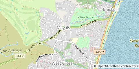 Map of Swansea
