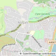 Map of Swansea