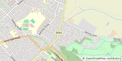 Map of Nottingham, Nottinghamshire