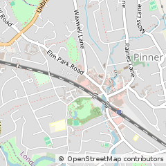 Map of Pinner, Middlesex