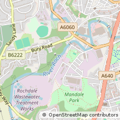 Map of Rochdale, Lancashire