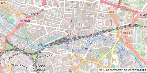 Map of Leeds, North Yorkshire