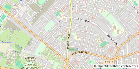 Map of Cambridge, Cambridgeshire
