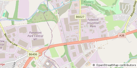 Map of Sutton in Ashfield, Nottinghamshire