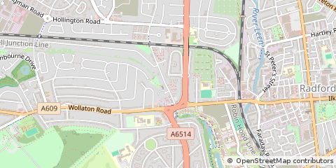 Map of Nottingham, Nottinghamshire