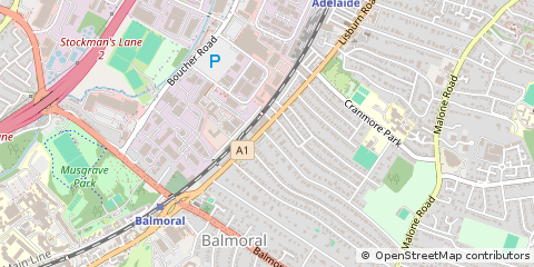 Map of Belfast
