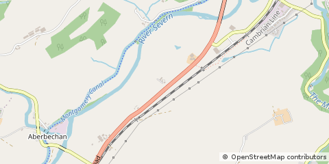 Map of Powys