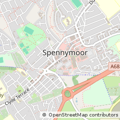 Map of Spennymoor County Durham, Co. Durham