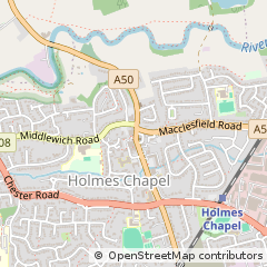 Map of Crewe, Cheshire