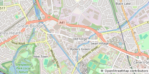 Map of West Bromwich, West Midlands