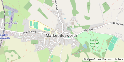 Map of Nuneaton, Warwickshire