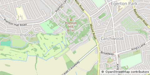 Map of Birkenhead, Wirral