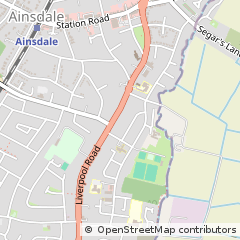 Map of Southport, Merseyside