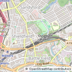 Map of Newcastle Upon Tyne
