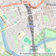 Map of Preston, Lancashire