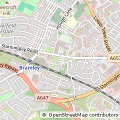 Map of Leeds, West Yorkshire