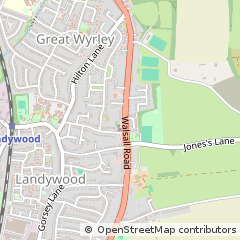Map of Great Wyrley, Staffordshire