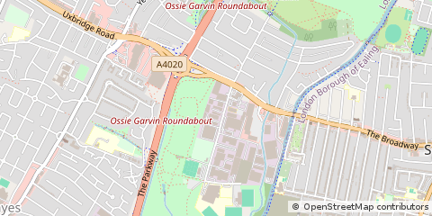 Map of Hayes, Middlesex