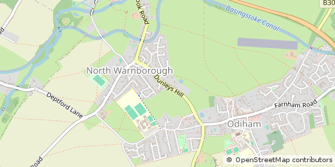 Map of Hook, Hampshire