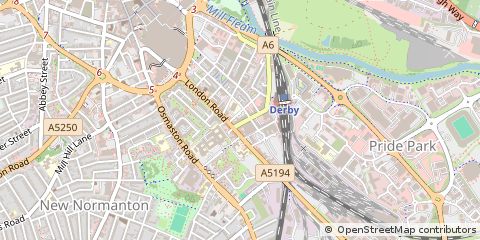 Map of Derby