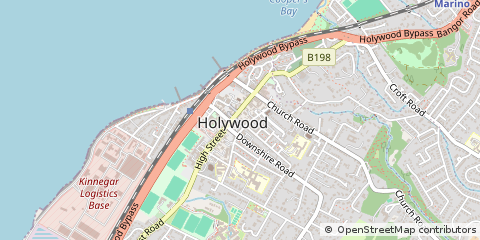 Map of Holywood, CO. Down