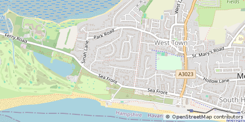 Map of Hayling Island
