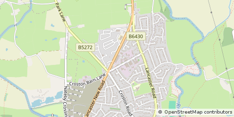 Map of Cabus Garstang, Lancashire