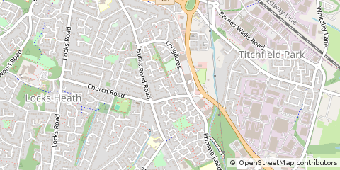 Map of Fareham, Hampshire