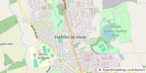 Map of Houghton LE Spring