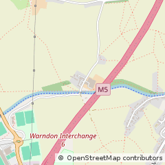 Map of Hindlip, Worcestershire