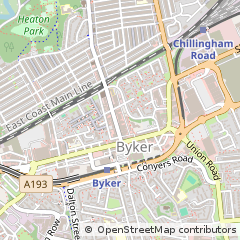 Map of Newcastle Upon Tyne