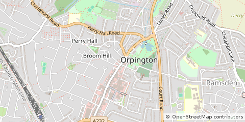 Map of Orpington