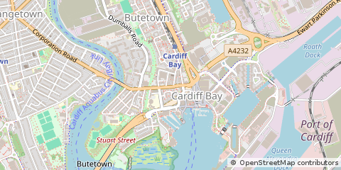 Map of Cardiff BAY, Cardiff