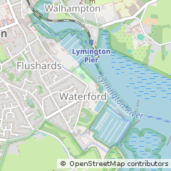 Map of Lymington, Hants